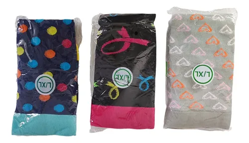 Juego Medias Largas Casual Unisex Estampadas Algodón Grueso