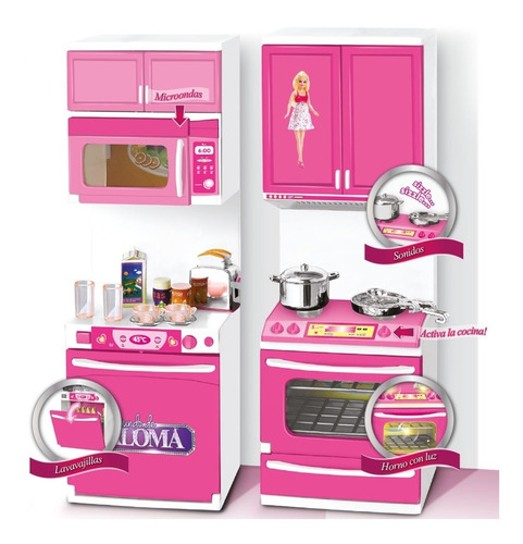 Imagen 6 de 10 de Juego Cocina Completa Para Muñeca Barbie El Mundo De Paloma