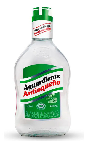 Aguardiente Antioqueño Verde 375ml - mL a $73