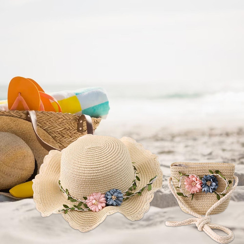 Sombrero For El Sol For Niños, Gorra De Playa, Bolso