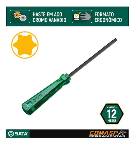 Jogo De Chaves Maxtork Reta Com 6 Peças Sata St08042l
