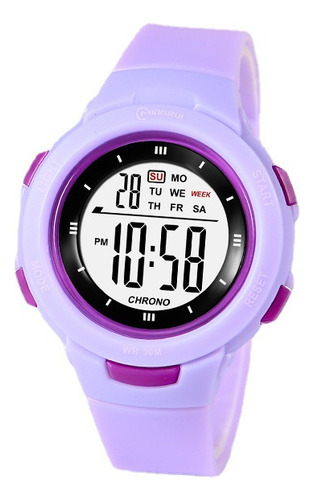 Reloj Digital Juvenil Azul Oscuro Genuino Marca