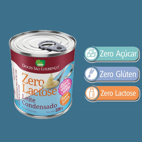 Imagem 2 de 3 de Leite Condensado Zero Lactose Zero Açúcar Sl 335g