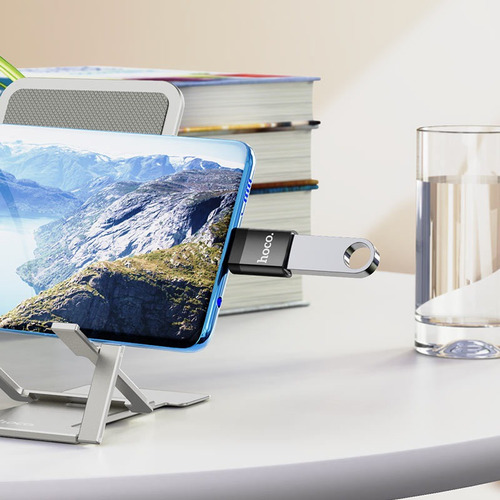 Imagem 6 de 6 de Adapitador Tipo-c Para Pen Drive E Notebook Hoco Ua17