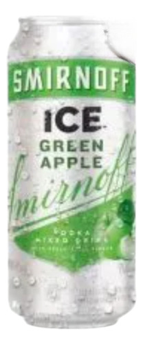 Vodka Smirnoff Ice Green Apple En Lata De 473ml, Pack 12u