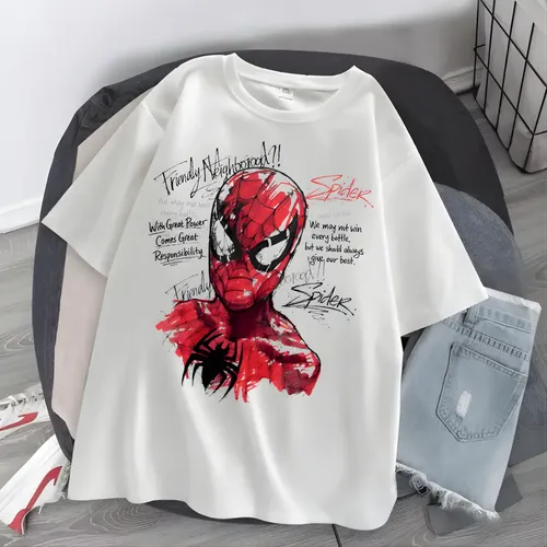 MLB 4430332617 Camiseta Streetwear Spider Man Homem Aranha 100 Algodo JM