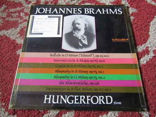 Johannes Brahms Vanguard Usa 1976 Impecable.