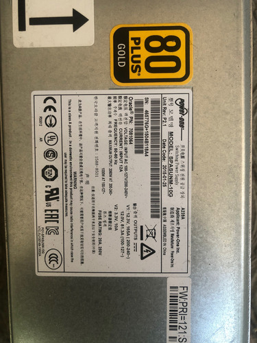Fuente De Poder Sun Oracle T5-2 Metalico (Usado)