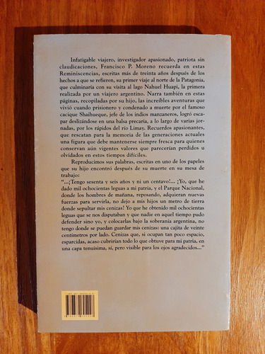 Reminiscencias Del Perito Moreno. Ed. El Elefante Blanco