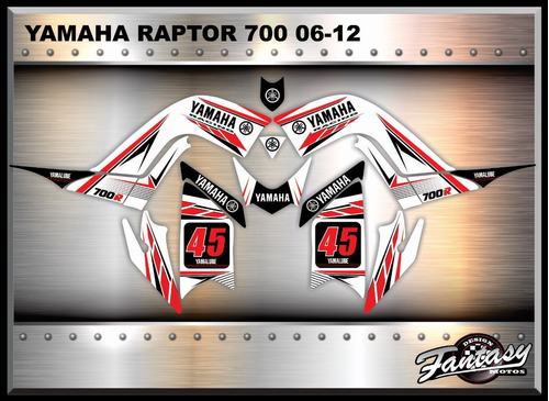 Calcos Cuatriciclo Yamaha Yfm 700 Raptor 06 12 Factory