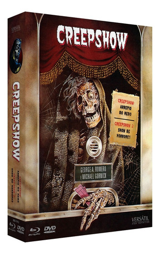 Bluray Creepshow 1 E 2 - Cards Livreto Dub Leg L A C R A D O