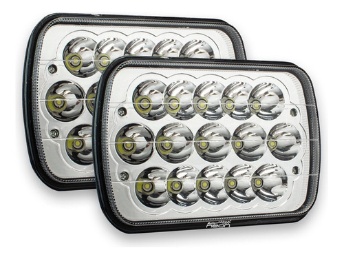 Juego Faros Led Rectangular Unidad 5x7 Epistar 45w