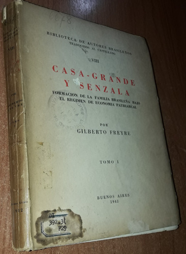 Casa-grande Y Senzala Tomo 1   Gilberto Freyre