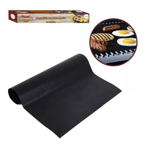 Manta De Teflon Para Churrasqueira Antiaderente 40x33cm
