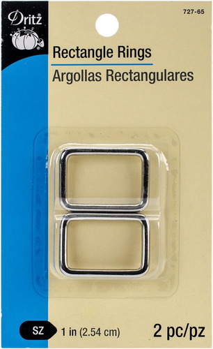 727-33 Anillos Rectangulares, Plomizo, 2,54 Cm, 2 Unida...