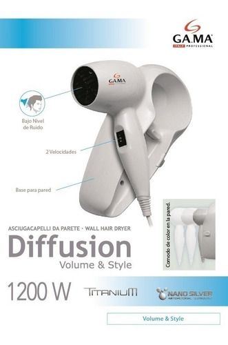 Secador de pelo GA.MA Italy HC-125G blanco 220V