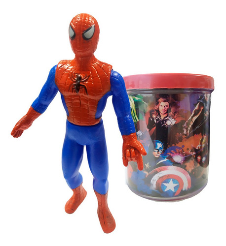 Boneco Homem Aranha Vingadores Com Caneca Personalizada