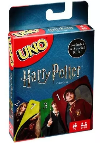 Jogo Uno Harry Potter Mattel 2 a 10 Jogadores com 112 Cartas