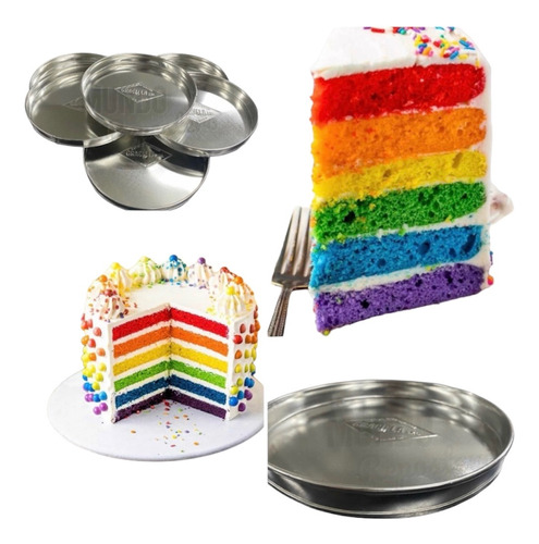 Molde Para Tortas En Capas Torta Rainbow Por Unidad