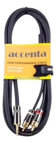 Cable Mini-plug A 2 Rca De 1,80mts Accenta