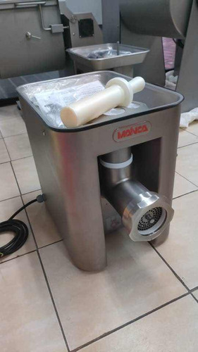 Molino De Carne Italiano 1,5 Hp Mainca En Acero Inoxidable