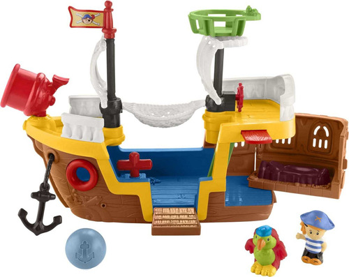 Fisher-price Little People - Juego De Barco Pirata Con Músic