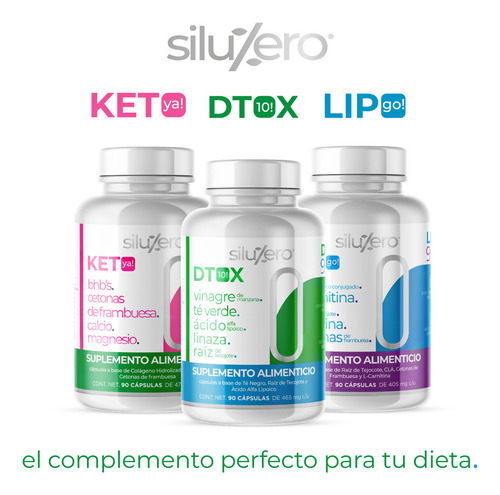 Siluzero-dtox 90 Caps. A Base De Té Negro, Raíz De Tejocote