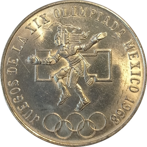 Moneda 25 Pesos Olímpica 1968 - Plata 0.720 #3
