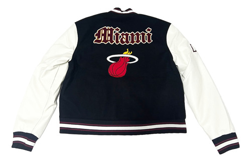 Campera Universitaria Para Hombre Tipo Miami Heat Nba