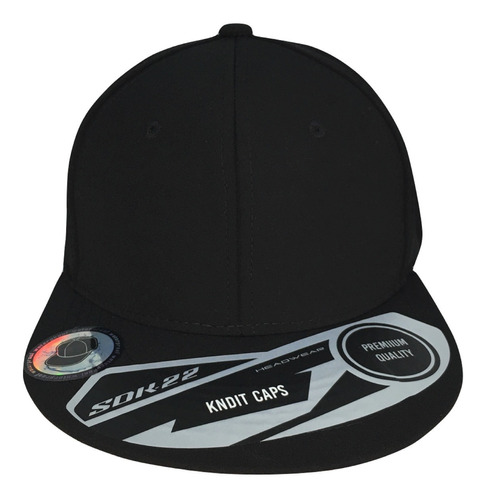 Gorra Plana Poliéster Cerrada 4 Piezas