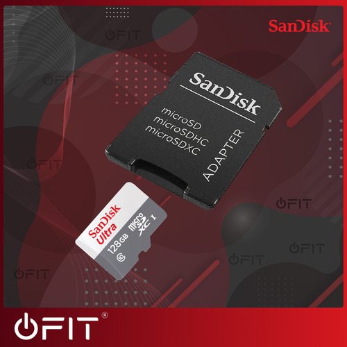 Memoria Micro Sd Ultra Sandisk 128gb Clase 10 Con Adaptador