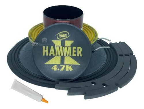 Reparo P/ Woofer 12'' Eros E-12 Hammer 4.7k 2350w Rms 8 Ohms