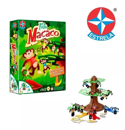 Jogo Infantil Divertido Pula Macaco Acerte a Árvore Original