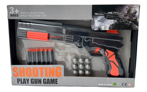 Pistola De Dardos Shooting Play Gun Game Com Munição Dupla