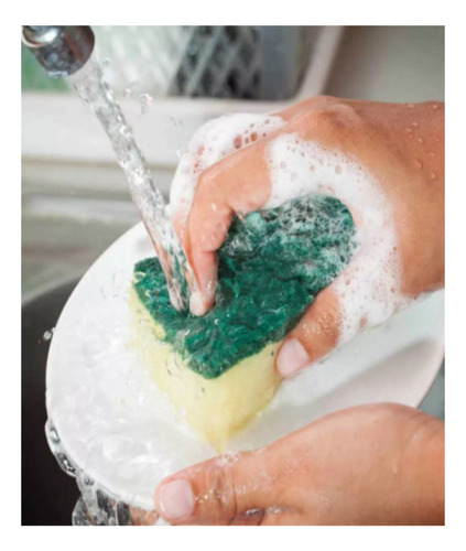 Fibra Verde Con Esponja P94 Scotch Brite 3m Drop