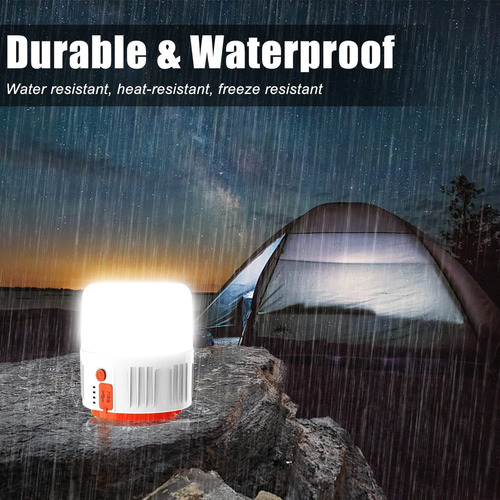 Linterna Solar Para Acampar, 2 Unidades, Luz De Emergencia R