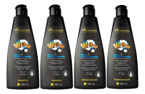 Kit Arvensis Wow Força E Crescimento Shampoo+condicionador