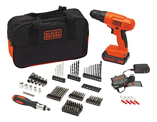 Black + Decker Juego De Brocas Y Brocas De 20 V Max, 100 Pie