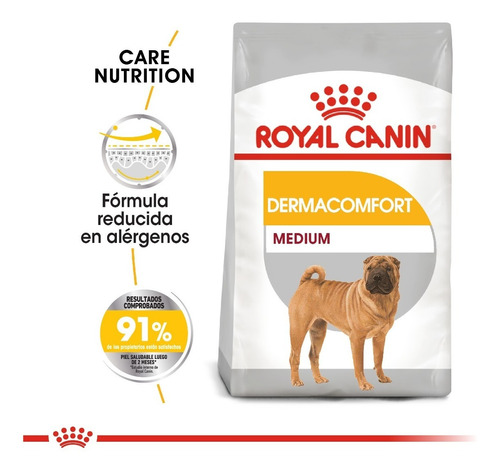 Royal Canin Medium Dermacomfort X 3 Kg Perro Talla 11-26k