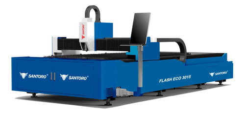 Maquina Laser Fibra Cnc 1530 X 3kw Santoro Corte De Metales 