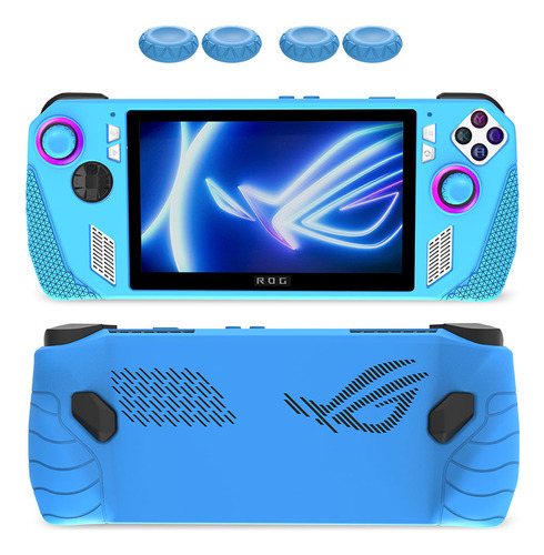 Funda Protectora De Silicona Para Asus Rog Ally Color Azul