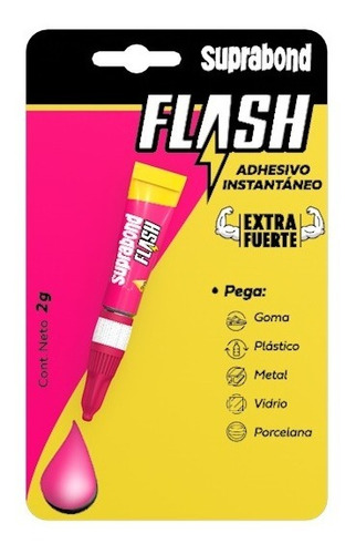Adhesivo Instantáneo Suprabond Flash Líquido - Extra Fuerte