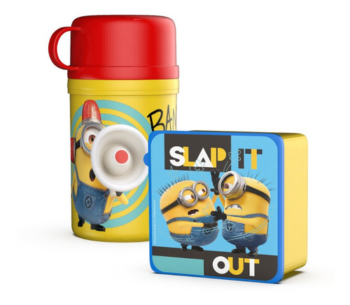 Set Vianda Minions: Cantimplora + Caja Sandwich