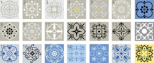 Vinilos Deco-azulejos-cocina-baño-15x15cm Pack X 10