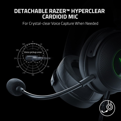 Imagen 3 de 6 de Auriculares Gamer Razer Kraken V3 Usb Thx Spatial Rgb Multip