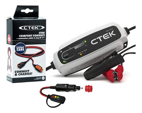 Ctek Time To Go Bundle Voltio Cargador Mantenedor Bateria