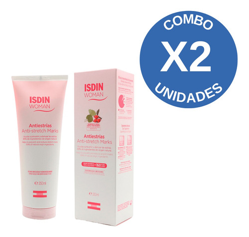 Combo X2 Isdin Woman Crema Antiestrias X 250 Ml