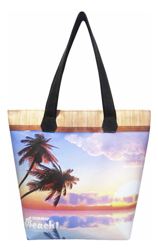 Bolsa Feminina Praia Impermeável Summer Beach Magicc Bolsas Cor Estampado