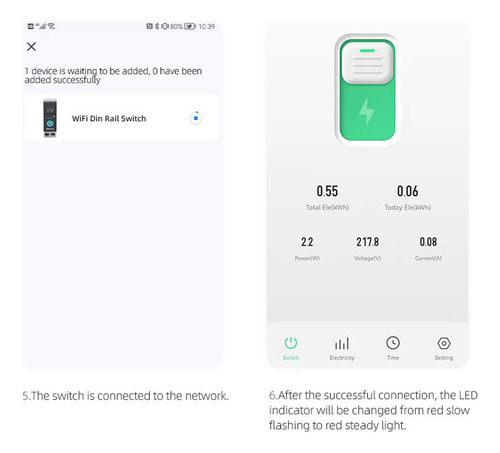 Smart Switch Wifi Circuit Breaker Mobile Phone Control