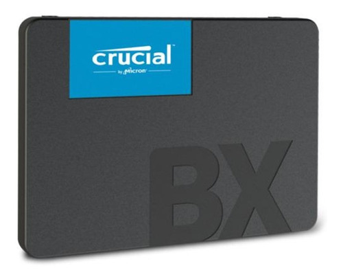 Imagen 1 de 4 de Disco sólido SSD interno Crucial CT500BX500SSD1 500GB negro